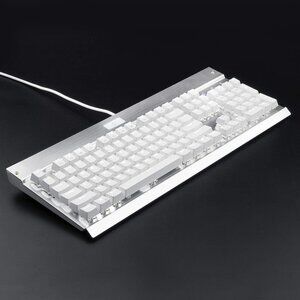 NEW EagleTec KG010 White Backlit Wired Mechanical Keyboard Brown Switces NIB